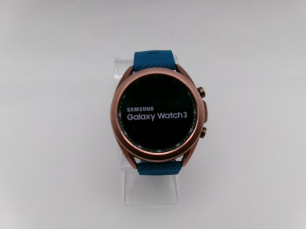 Samsung Galaxy Watch3 SM-R850 41mm Mystic Bronze Blue Band 8GB Used Tested